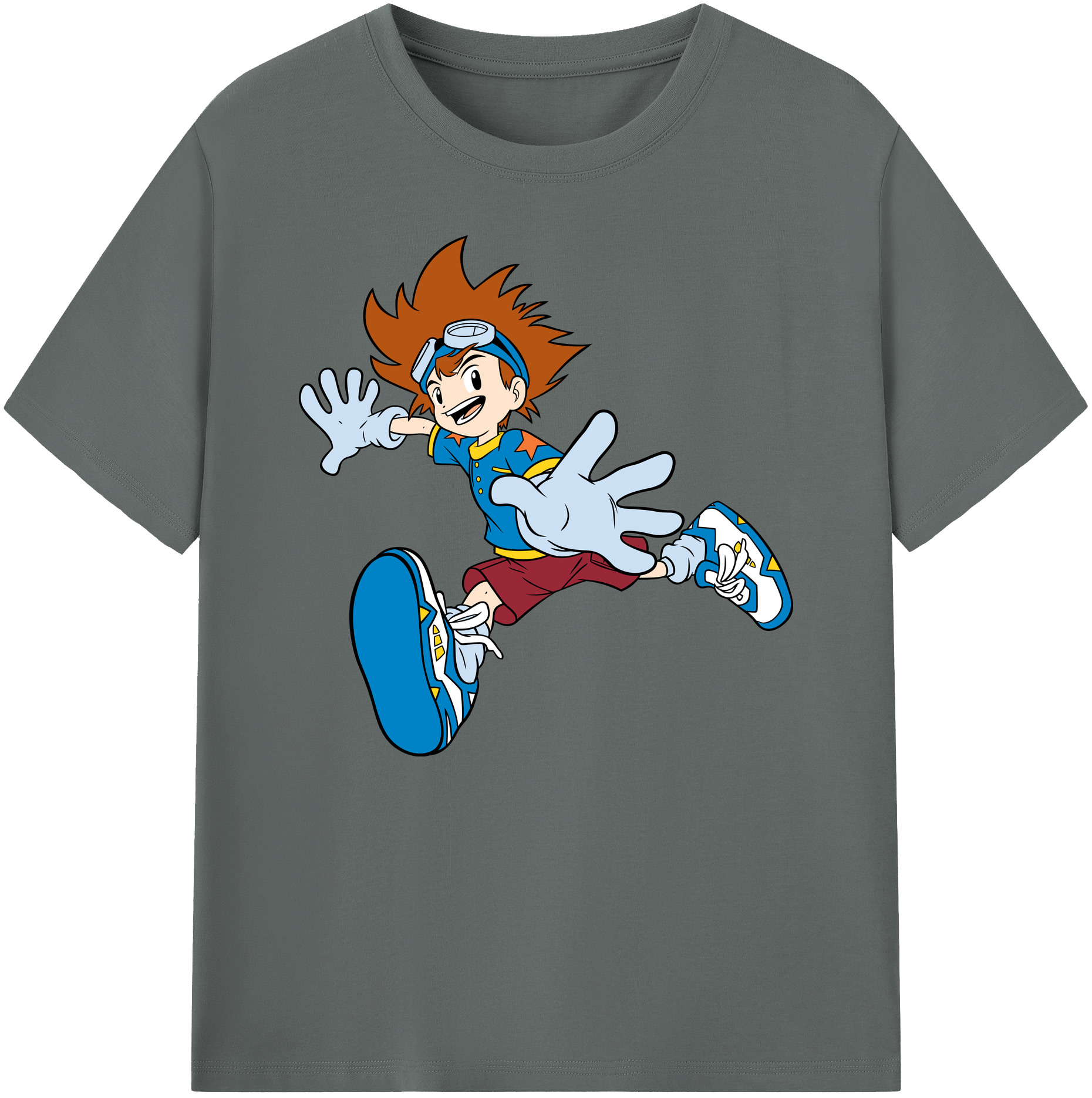 （画像用） Digimon デジタルモンスター/デジモン 綿100％ メンズ半袖Tシャツ｜肌触りやわらか＆通気性